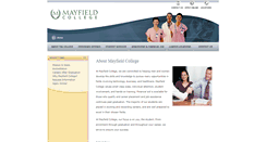 Desktop Screenshot of mayfieldcollege.edu